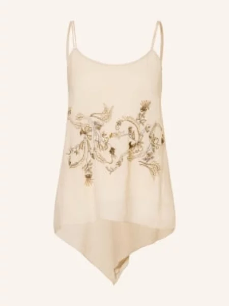 Top Luisa Cerano z perełkami beżowy