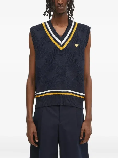 Vestă Human Made cu motiv cu inimi albastru