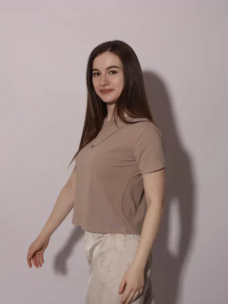 Футболка Lumo бежевая