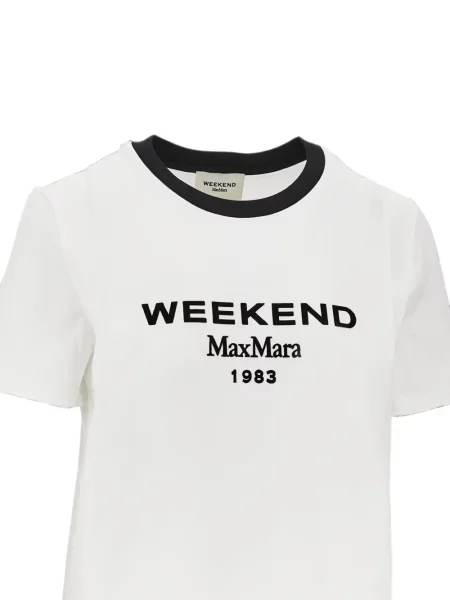 Tricou Weekend Max Mara cu imagine alb