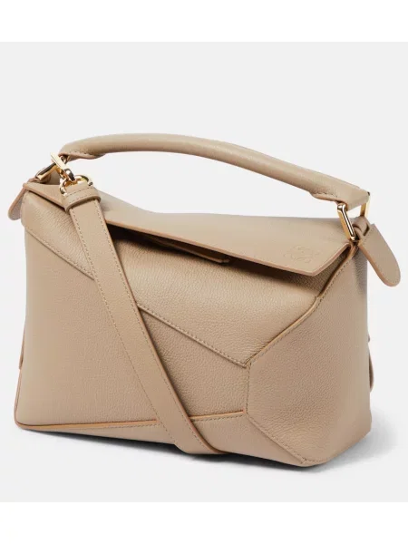 Kožna kožna torba Loewe smeđa