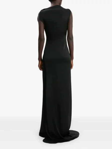 Rochie maxi Victoria Beckham fără mâneci de costum negru