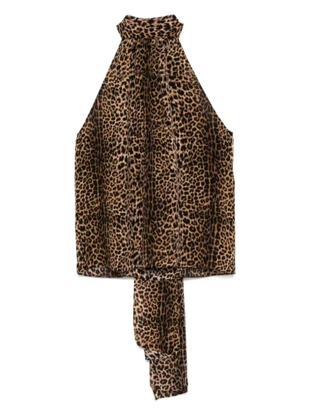 Top Tom Ford cu imagine cu model leopard maro