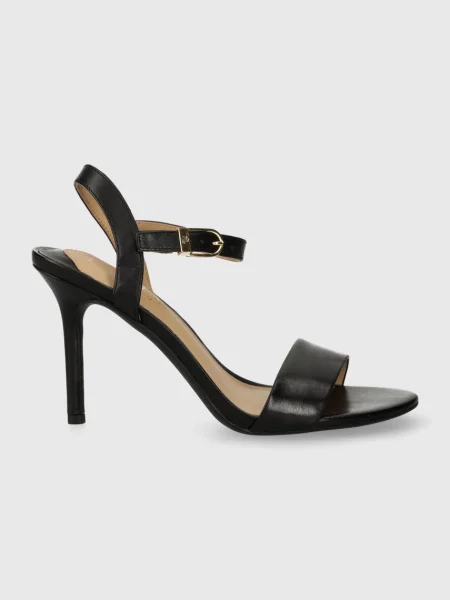 Lauren Ralph Lauren sandale de piele Gwen negru