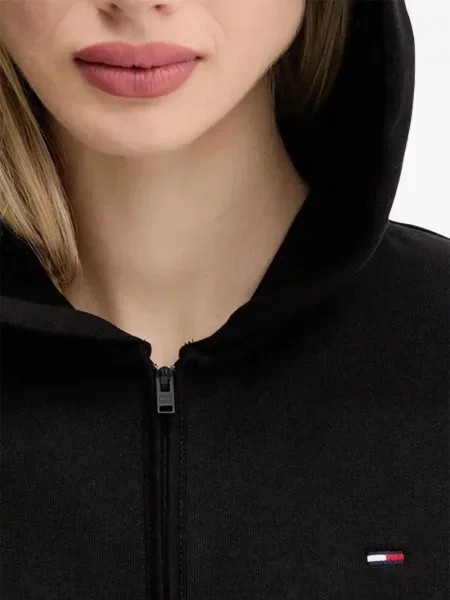 Hoodie Tommy Jeans μαύρο