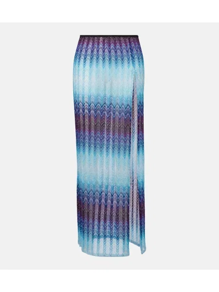 Fusta maxi Missoni albastru