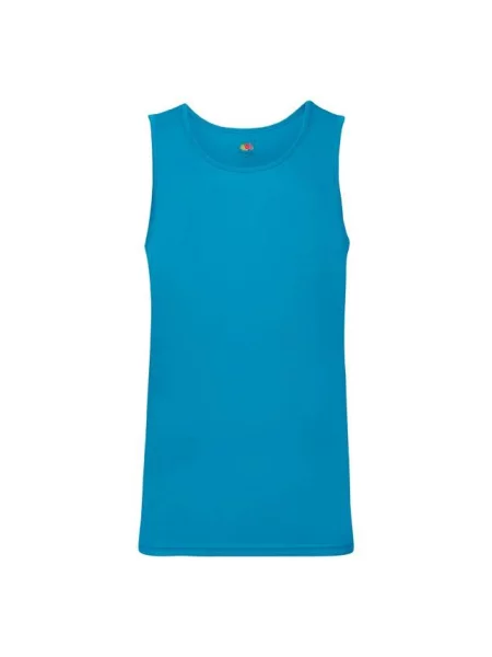 Тениска Fruit Of The Loom без ръкави синьо