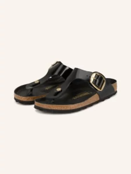 Pantofle Birkenstock s přezkou černé