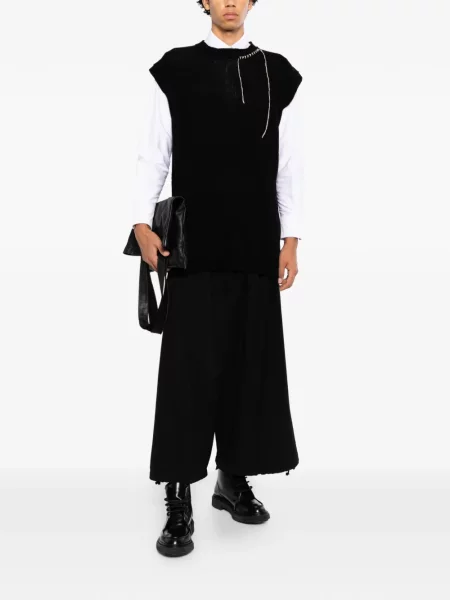 Košile Yohji Yamamoto bez rukávů černá