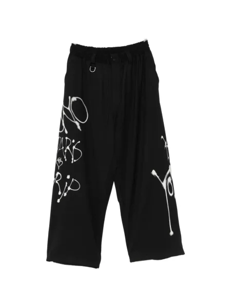 Pantaloni Y-3 cu imagine negru