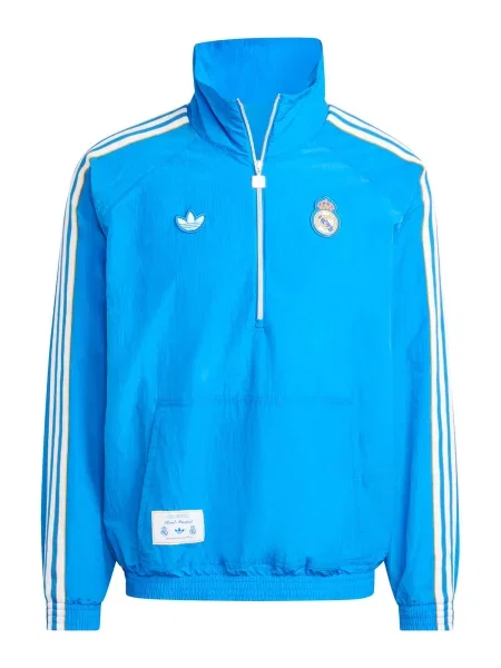 ADIDAS PERFORMANCE Geacă sport Real Madrid Terrace Icons Half-Zip azur / galben alb