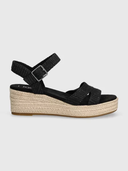 Еспадрилі Toms Audrey на танкетці чорний