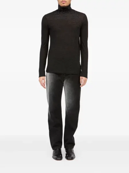 Cămașă Mm6 Maison Margiela lungă negru