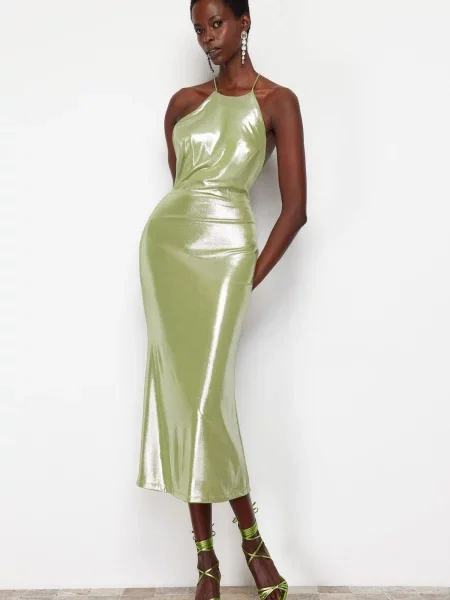 Rochie Trendyol tricotate verde