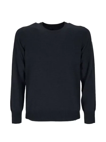Pulover Soft Goat cu decolteu rotund albastru