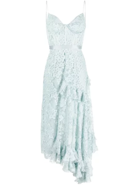 Rochie Erdem din dantelă de costum albastru