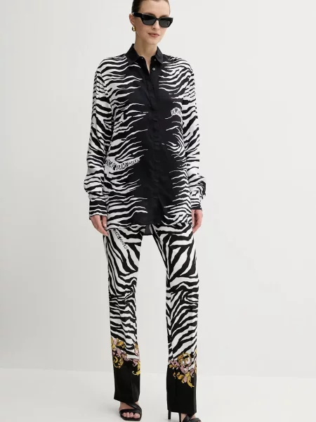 Сорочка Versace Jeans Couture relaxed класичний комір чорний