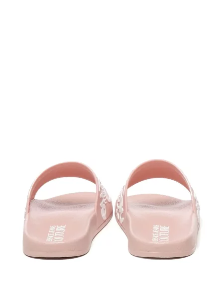 Papuci Versace Jeans Couture slip-on cu autograf roz