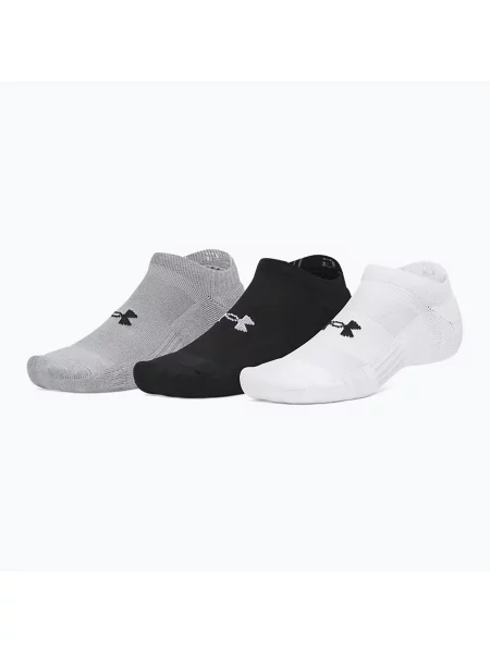 Șosete pentru bărbați Under Armour Performance Cotton NS 3 pack white/steel/steel alb