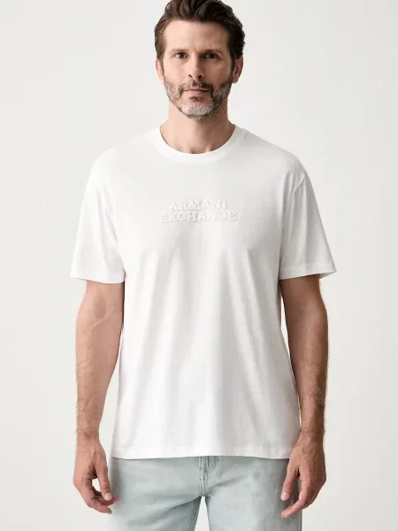Armani Exchange Tricou alb
