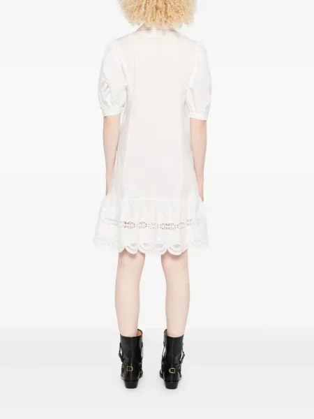 Rochie Liu Jo cu broderie de costum alb