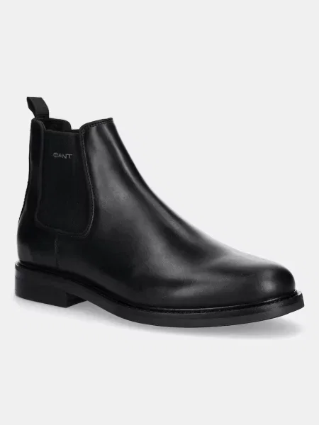 Кожени боти челси Gant St Fairkon мъжки черно