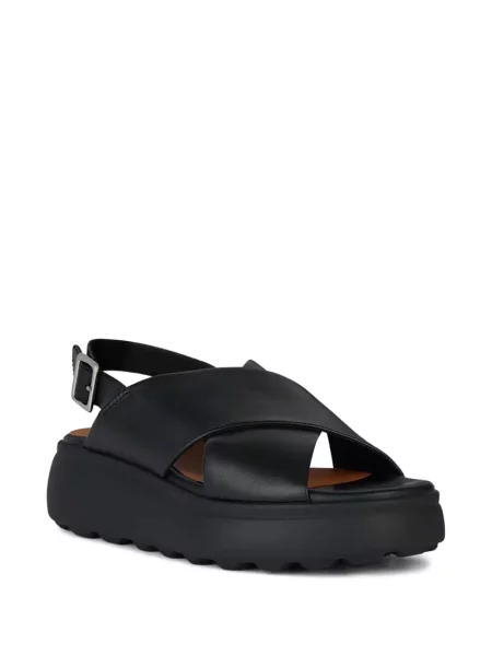 Sandale Geox cu platformă negru