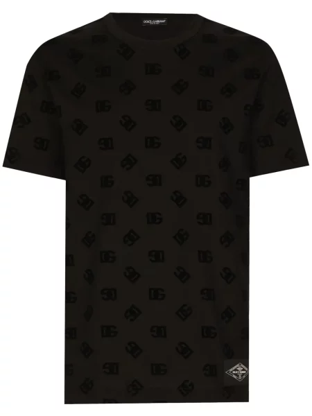 Tricou Dolce & Gabbana cu imagine negru