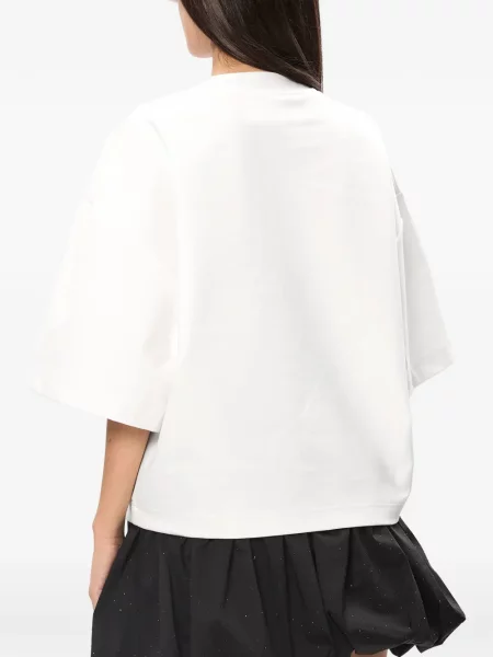 Scurt tricou Hamza cu imagine alb
