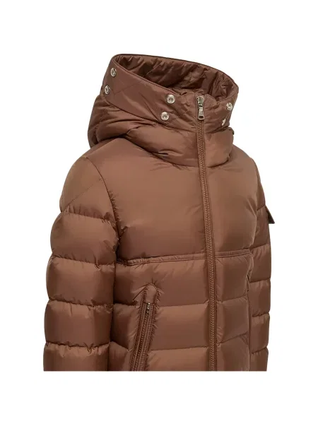 Kurtka puchowa dziecięca Moncler Enfant brązowa
