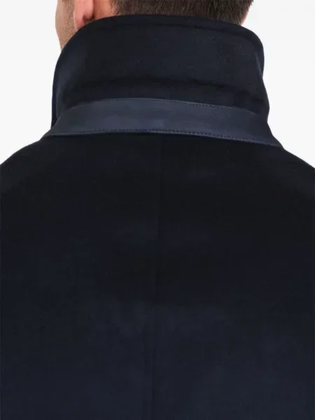 Palton Norwegian Wool de lână albastru