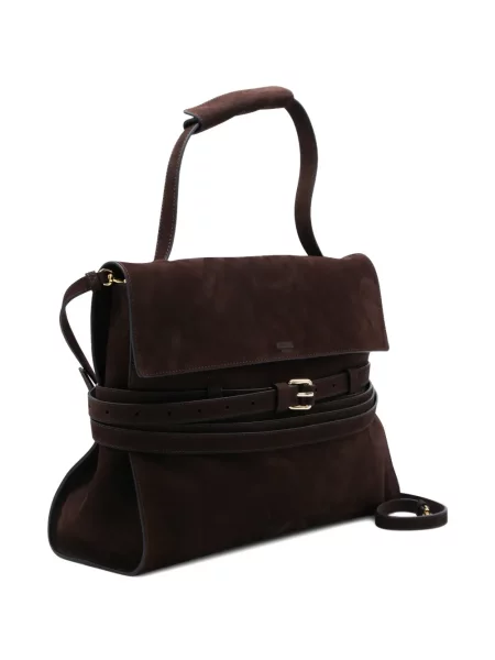 Kožená ledvinka Moschino hnědá