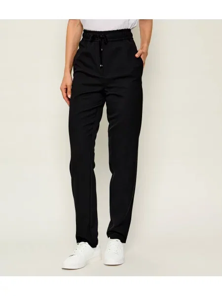 Marella SPORT Pantaloni Mlsbeato cu adaos de lână negru