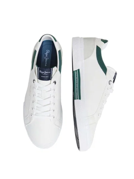 Sneakerși Pepe Jeans alb