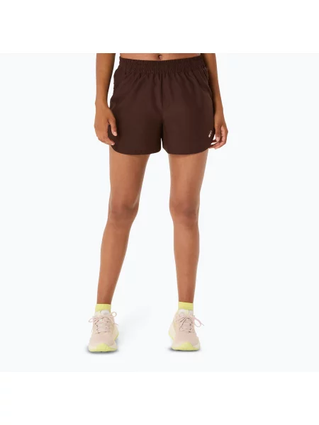 Pantaloni scurți de alergare pentru femei ASICS Nagino Run Adjustable coffee