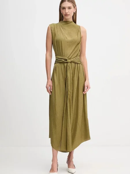 Hoss Intropia rochie midi drept verde