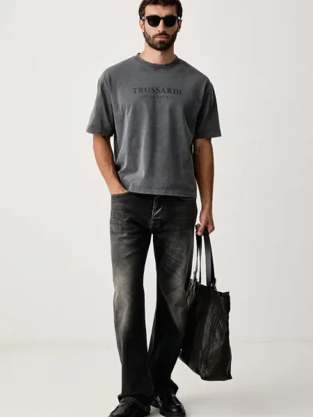 Trussardi tricou pentru bărbați din gri