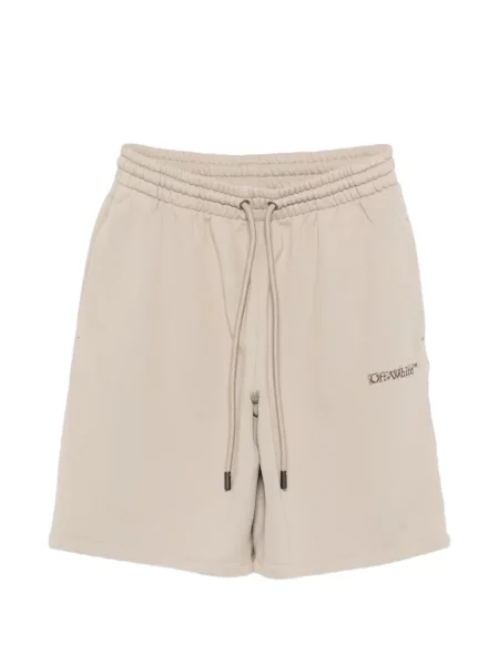 Șnur de strângere pantaloni scurți Off-white alb
