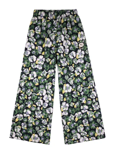 PUMA Hlače rumena / zelena / temno zelena / črna bela