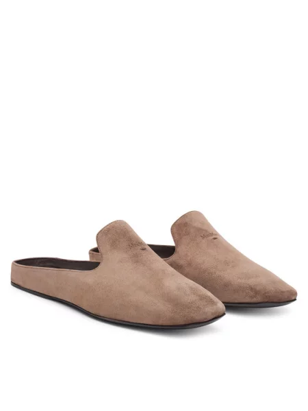 Max Mara Šlepetės Tessile ruda