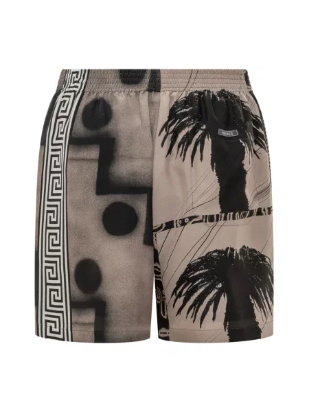 Szorty Versace casual beżowe