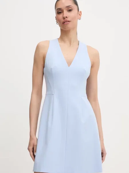HUGO sukienka Kelila niebieska