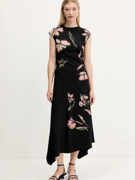 Desigual rochie KATRINA midi evazați negru