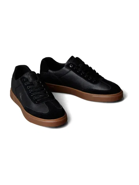 Calvin Klein Sneakers cu adaos de piele negru