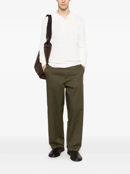 Tricou polo Carter Young tricotate alb