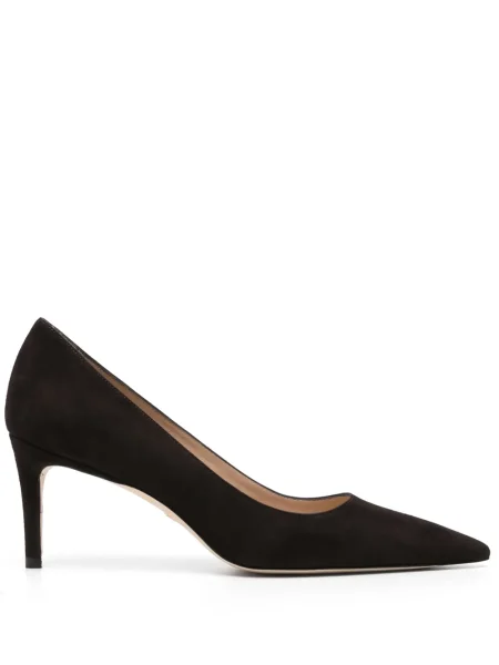 Pantofi cu toc Stuart Weitzman din piele de căprioară maro