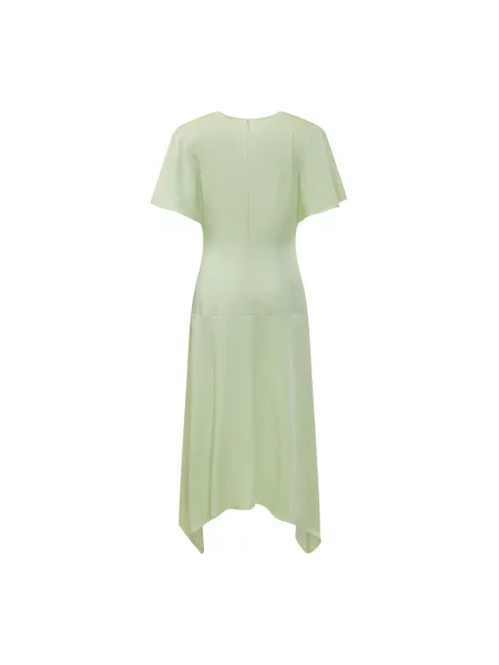 Sukienka Stella Mccartney z dekoltem w serek zielona