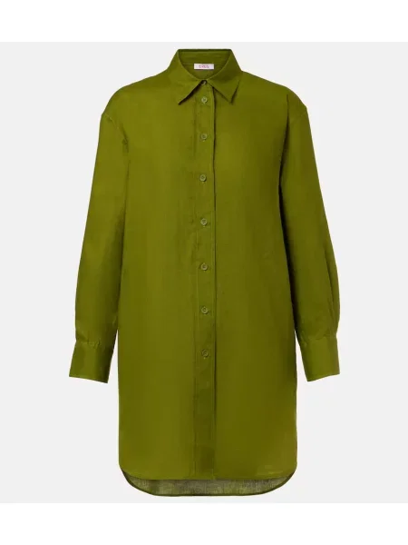 Cămașă Eres de in verde