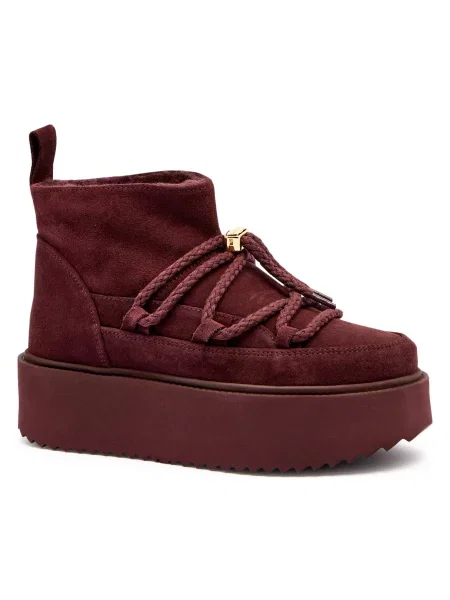 INUIKII Bocanci CLASSIC LOW PLATFORM | piele întoarsă