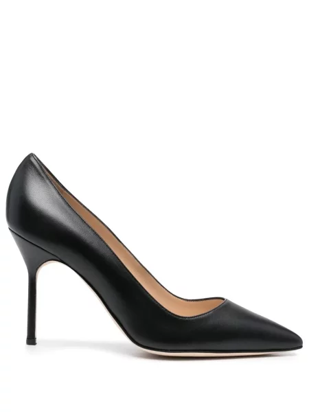 Pantofi cu toc Manolo Blahnik din piele negru